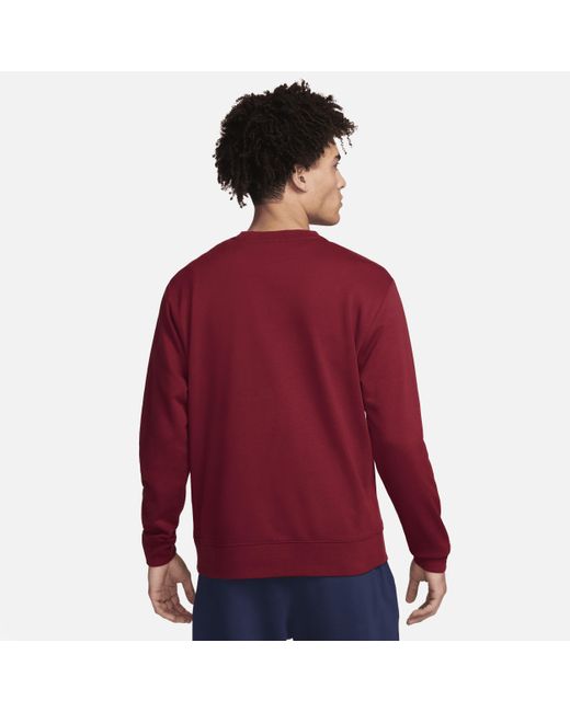 Nike Red Usmnt Club Soccer Crew-neck Sweatshirt for men