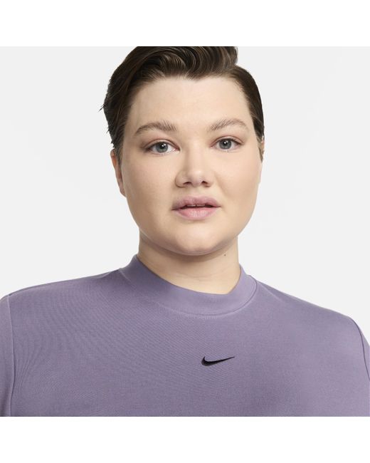 Nike Purple Sportswear Essential Midi Dress (plus Size)