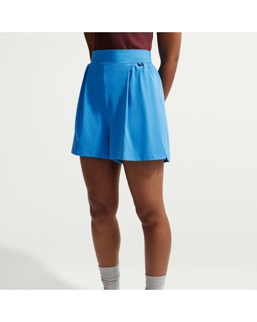 Nike 24.7 Perfectstretch Dri-Fit High-Waisted Shorts in Blue | Lyst