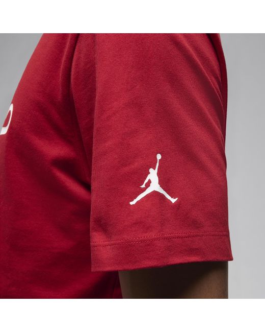 Nike Red Jordan Flight Mvp T-shirt Cotton for men