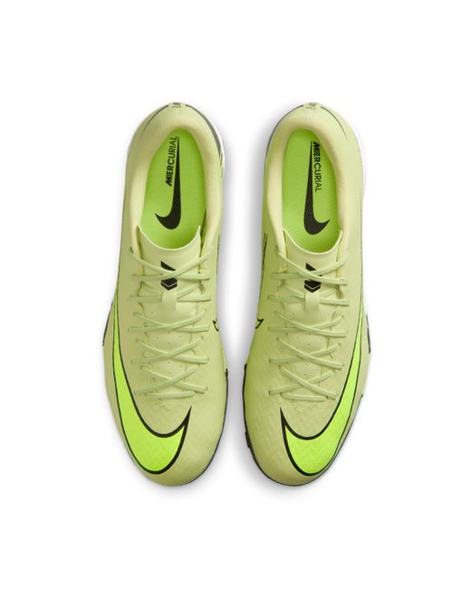 Nike Green Mercurial Vapor 16 Academy Turf Low-Top Football Shoes for men