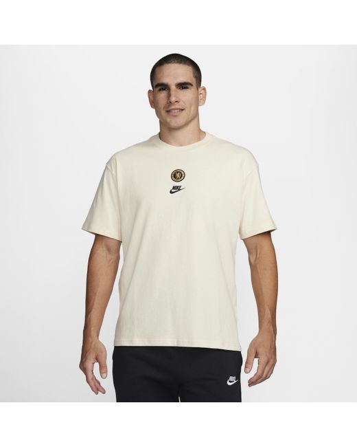 Nike Natural Chelsea F.c. Premium Essentials Football T-shirt 50% Organic Cotton for men