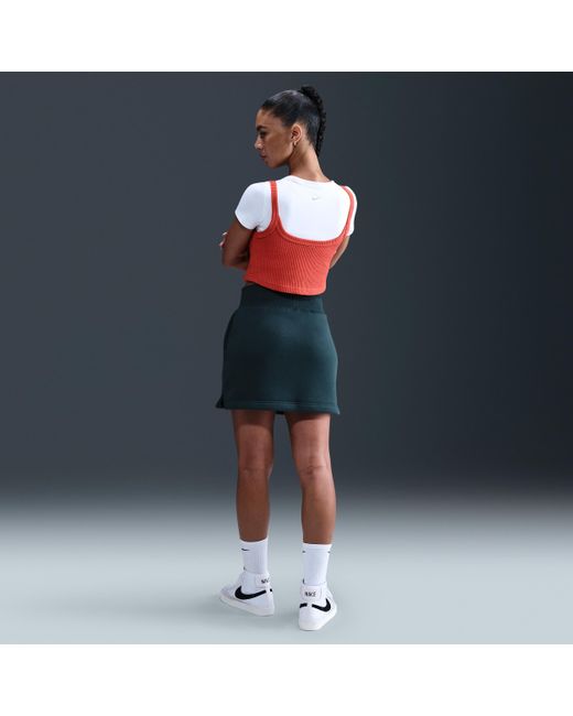 Nike Blue Sportswear Phoenix Fleece Skirt