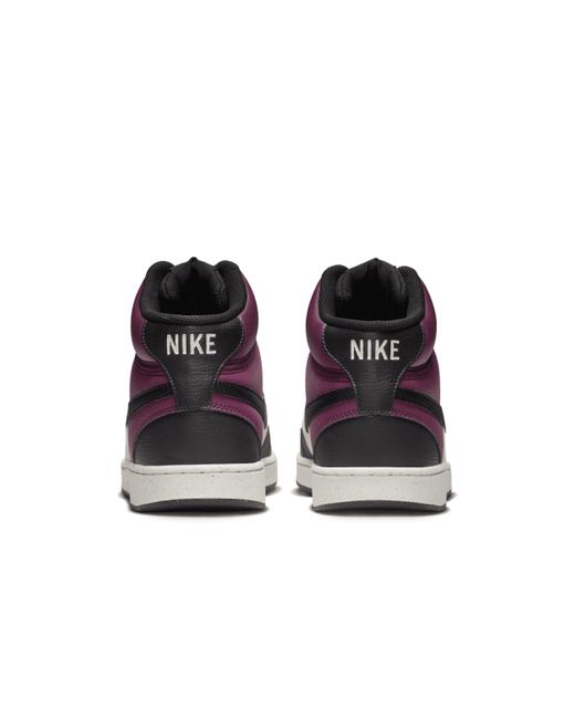 Nike Purple Court Vision Mid Next Nature Shoes for men
