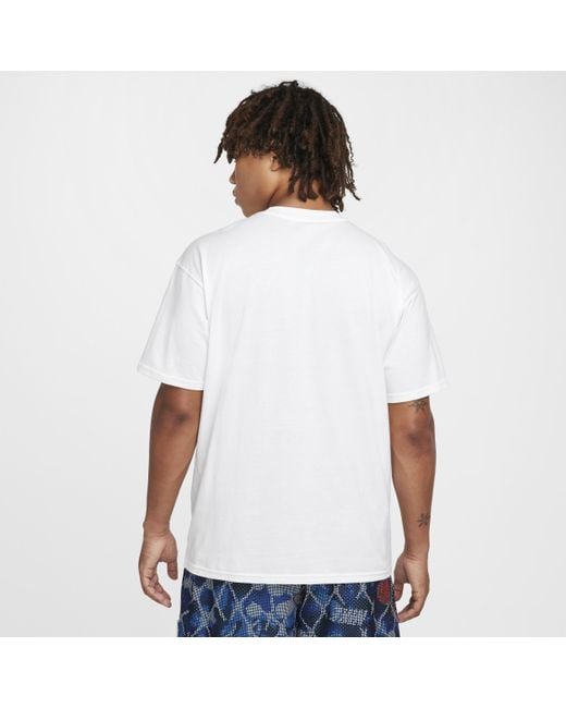 Nike White Classic Midweight Cotton Tee for men