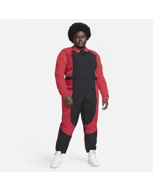 Nike Jordan Essentials Flight Suit (plus in Red | Lyst