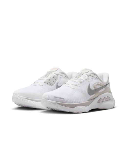 Nike White Structure Plus Road Running Shoes