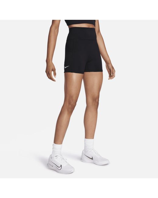 Nike Black Court Advantage Dri-fit Tennis Shorts 50% Recycled Polyester