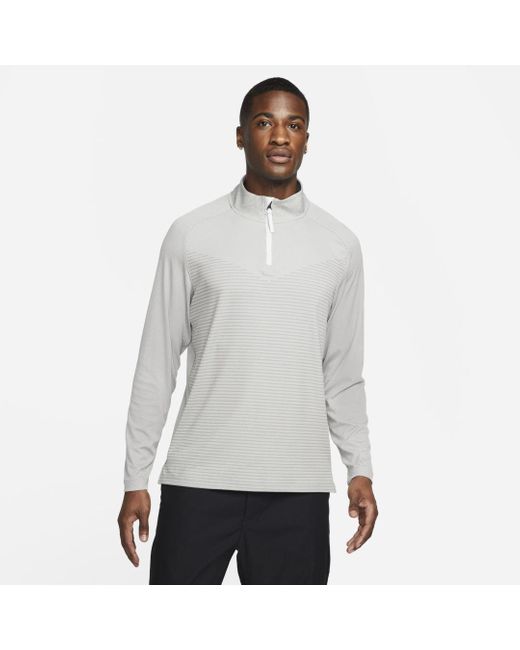 Nike Drifit Adv Vapor Quarterzip Golf Top in White for Men Lyst