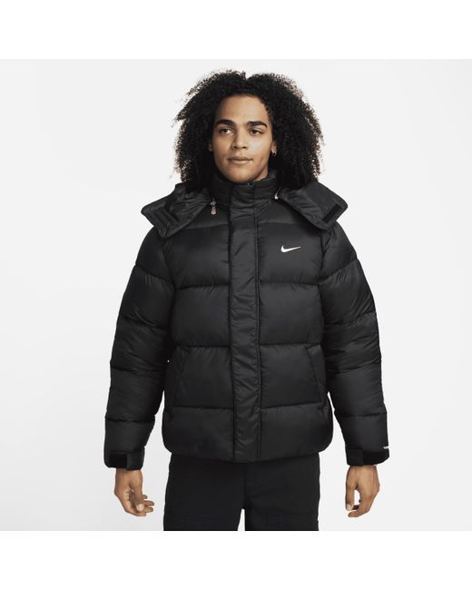 Nike Life Therma-fit Puffer Jacket in Black for Men | Lyst