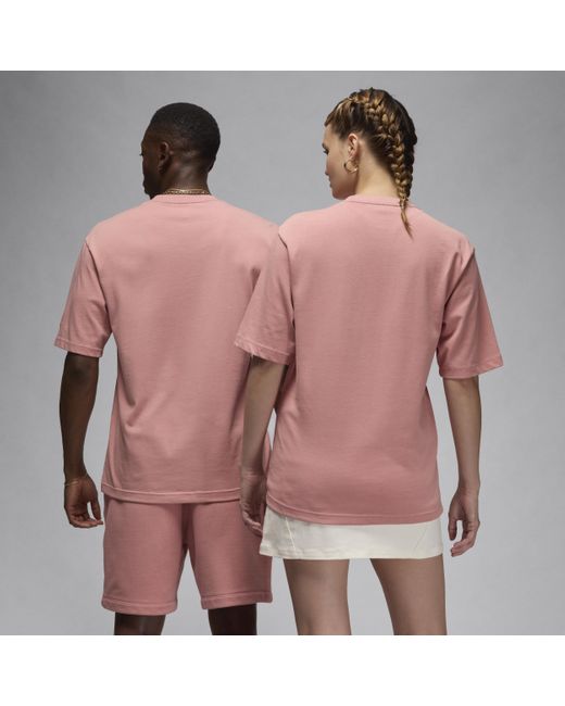 Nike Pink Air Jordan Wordmark T-shirt Cotton for men