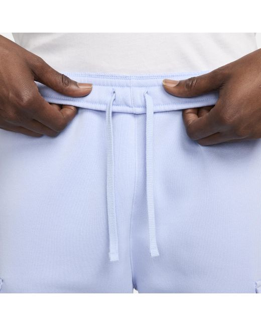 Pantaloni cargo da calcio fff club fleece di Nike in Blue da Uomo