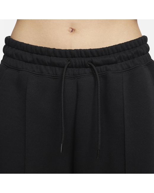 Nike Black Sportswear Tech Fleece Mid-rise Jogger Pants