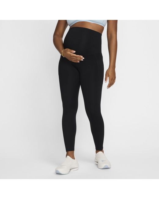 Leggings a 7/8 e vita alta con tasche (maternità) (m) one di Nike in Black