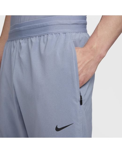 Nike Flex Rep Dri-fit Fitnessbroek in het Blue voor heren
