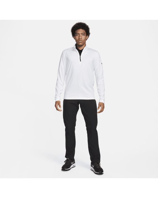 Nike White Victory Dri-fit 1/2-zip Golf Top for men