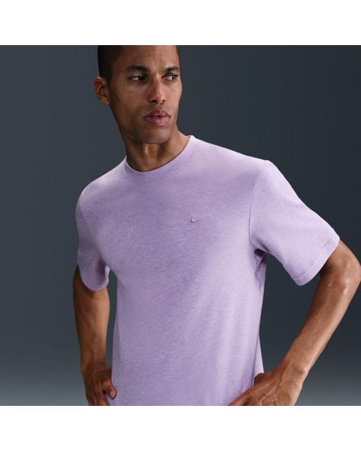 Nike Purple Primary Dri-Fit Short-Sleeve Versatile Top for men