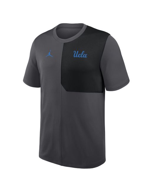 Nike Black Ucla Sideline Coach Brand Dri-Fit College Top for men