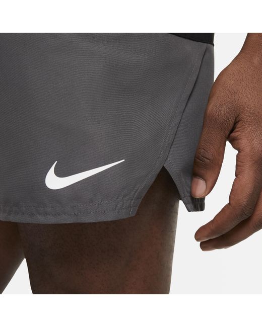 Nike Black Split 5" Swim Trunks for men