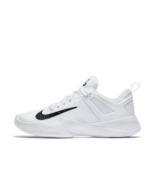 Nike Rubber Air Zoom Hyperace Volleyball Sneakers in White/Black/Black  (White) | Lyst