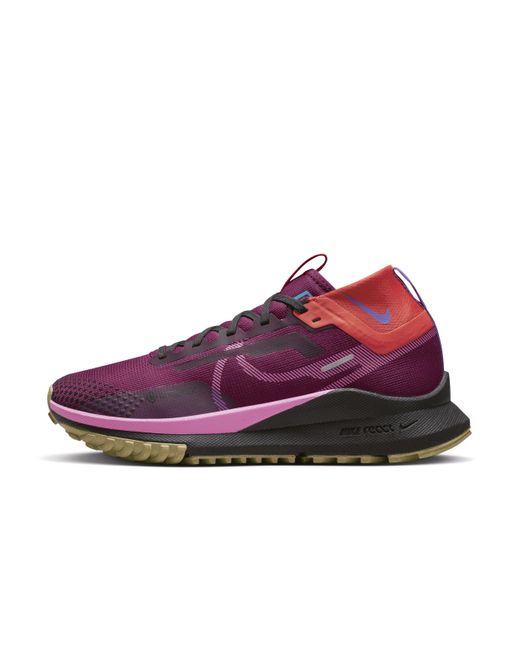 Nike Pegasus Trail 4 Gore-tex Waterproof Trail Running Shoes In Red, in  Purple | Lyst