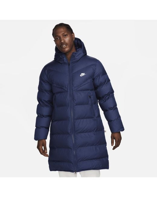 Nike Blue Windrunner Primaloft® Storm-fit Hooded Parka Jacket Polyester for men