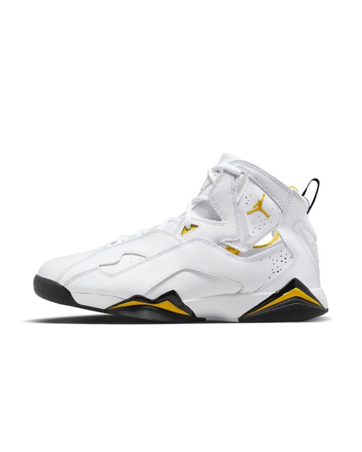 Nike White Jordan True Flight Shoes Leather for men