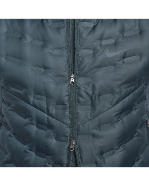 Nike Blue Therma-fit Adv Repel Aeroloft Down Running Gilet 50% Recycled Polyester for men