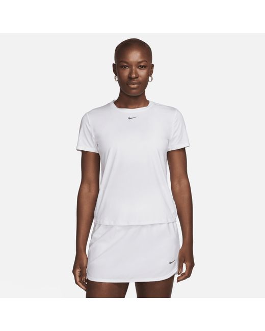 Nike White One Classic Dri-fit Short-sleeve Top