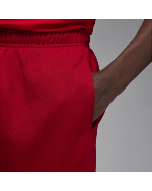 Nike Red Sport Dri-fit Mesh Shorts for men