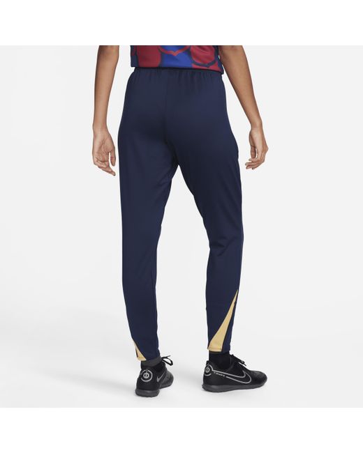 Nike Blue F.c. Barcelona Strike Dri-fit Football Pants 50% Recycled Polyester