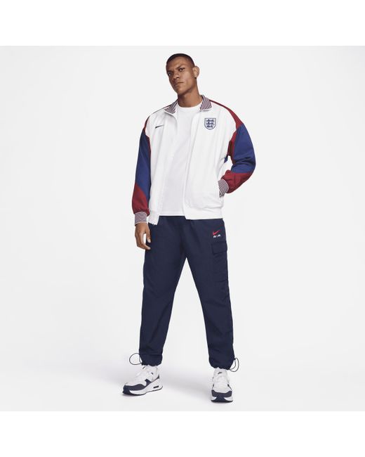 Nike Blue England Strike Home Dri-fit Football Jacket Polyester for men