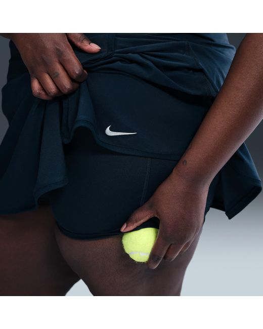 Nike Blue Victory Dri-Fit Straight Tennis Skirt (Plus Size)