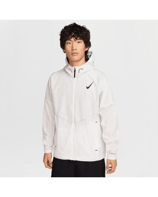 Nike White Aeroswift Storm-Fit Aerogami Running Jacket for men