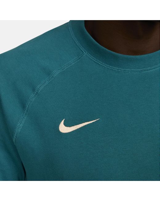 Nike Green Paris Saint-germain Travel Football Short-sleeve Top for men