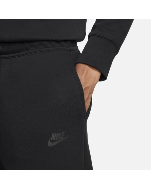 Nike Black Sportswear Tech Fleece Shorts 50% Sustainable Blends for men