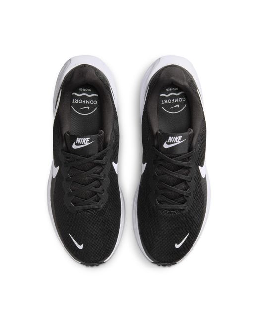 Nike Black Revolution 8 Road Running Shoes (Extra Wide)