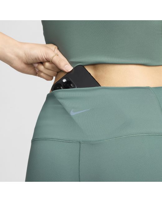 Nike Blue One High-waisted 7/8 Leggings With Pockets