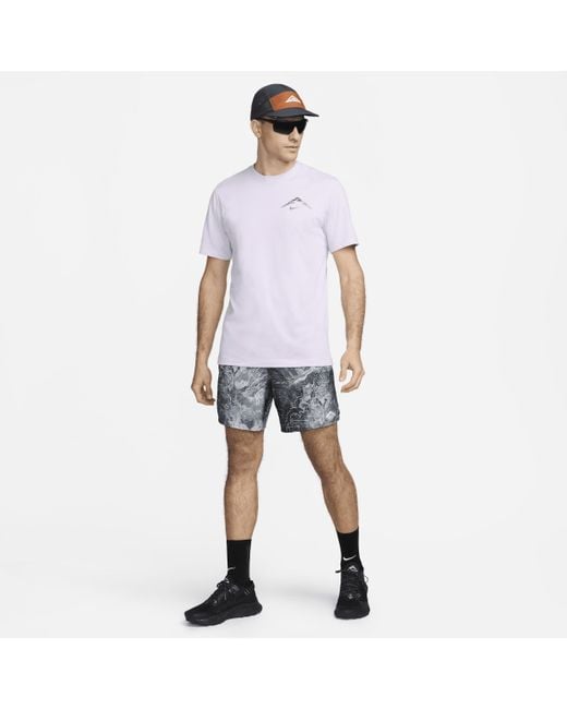 Nike White Dri-fit Running T-shirt for men