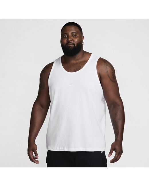 Nike White Sportswear Premium Essentials Tank Top for men
