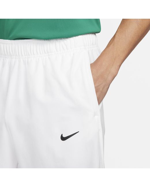 Nike White Court Advantage Dri-fit Tennis Trousers Polyester for men