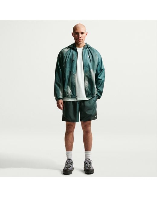 Nike Green Windrunner "Sunset" Lightweight Shorts for men