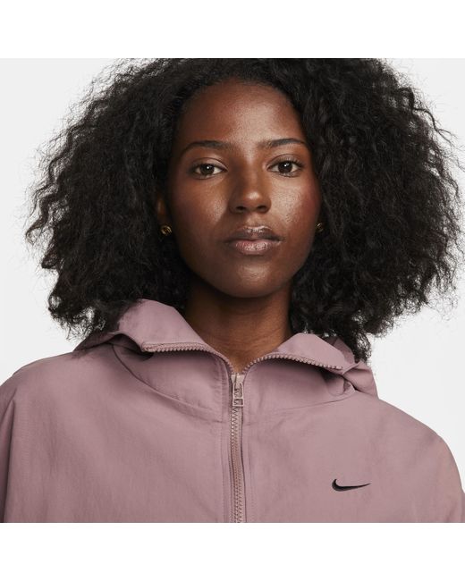 Nike Pink Sportswear Everything Wovens Oversized Hooded Jacket