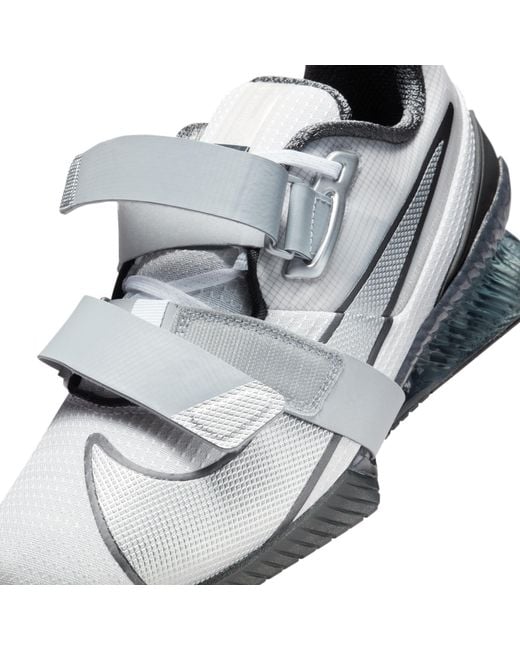 Nike Gray Romaleos 4 Weightlifting Shoes for men