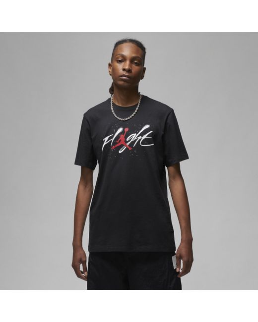 Nike Black Jordan Graphic T-shirt Cotton for men