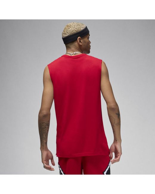Maglia senza maniche dri-fit jordan sport di Nike in Red da Uomo