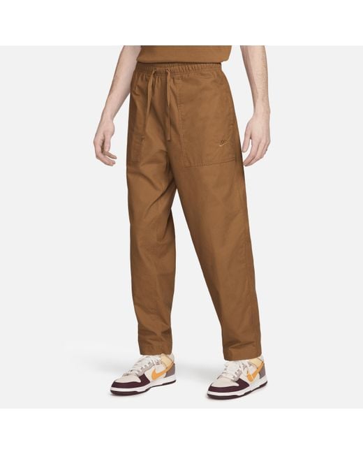 Nike Brown Club Trousers Cotton for men