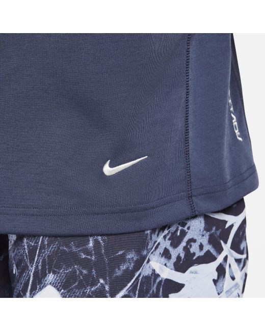 Nike Blue Acg 'goat Rocks' Dri-fit Adv Uv Short-sleeve Top Polyester for men