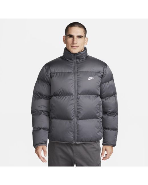 Nike Gray Sportswear Club Puffer Jacket 50% Recycled Polyester for men