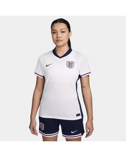 Nike England Team 2024 25 Stadium Home Dri fit Football Replica Shirt Polyester 50 Recycled Polyester in White Lyst UK